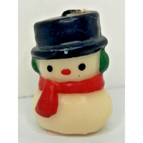 Hallmark Other - Vintage Hallmark Short Wick Snowman Candle 2" SKU H653